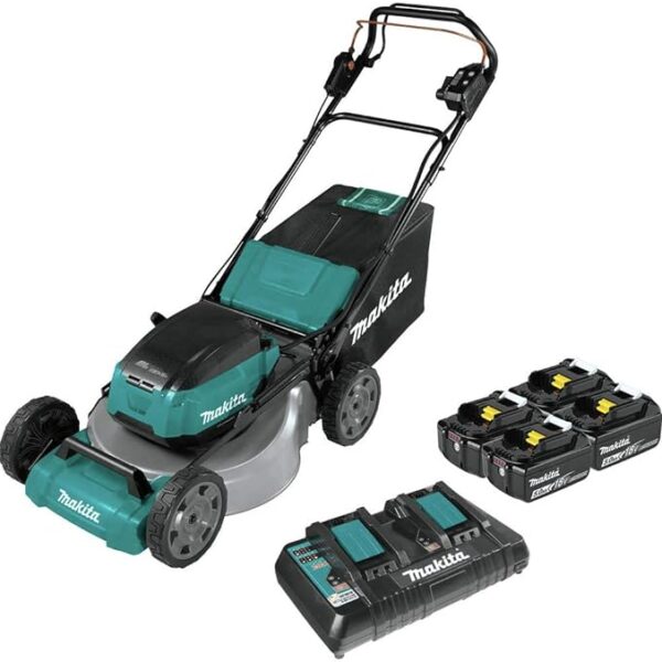 Makita XML08PT1 18V X2 (36V) LXT® Lithium‑Ion Brushless Cordless 21" Self Propelled Lawn Mower Kit with 4 Batteries (5.0Ah)