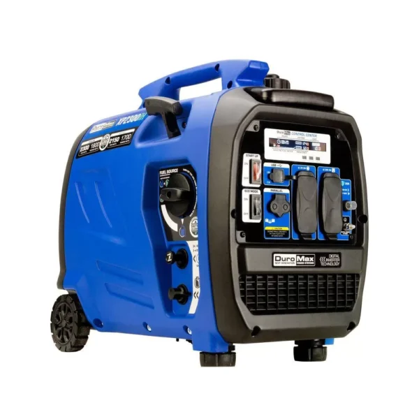 DUROMAX XP2300iH 2,300-Watt/1,800-Watt Recoil Start Dual Fuel Portable Digital Inverter Generator 50-State